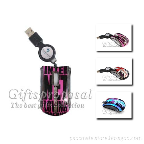 Retractable mini mouse